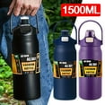 thumbnail image 2 of 1.5L Tumbler Large Capacity Thermo Bottle With Straw Stainless Steel Thermal Water Bottle Cold and Hot Thermo Cup Vacuum Flasks, 2 of 5