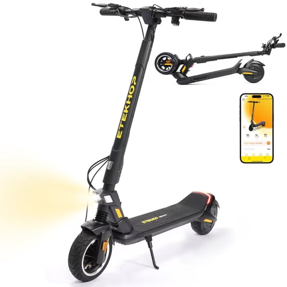 450W Electric Scooter for Adults, 9-Inch Pneumatic Tire Off-Road Folding 30 miles Long Range Commuter Scooter with 36V 15Ah Battery 24MPH top speed