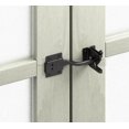 thumbnail image 2 of Cerradura de puerta automática negra con descuento, cerradura automática para jardín, pestillo con 6 tornillos para patio/jardín/puerta, 2 of 5