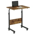 thumbnail image 2 of Standing Computer Desk With Wheels, Removable Side Desk, Sit-stand Desk With Adjustable Height, Card Slot, 2 of 6