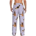 thumbnail image 7 of Salouo German Shepherd Dog Print Pajama Pants for Men, Lounge Pants Elastic Waistband Casual Men's sleepwear Loungewear Sleep Pajama Pant -X-Large, 7 of 7