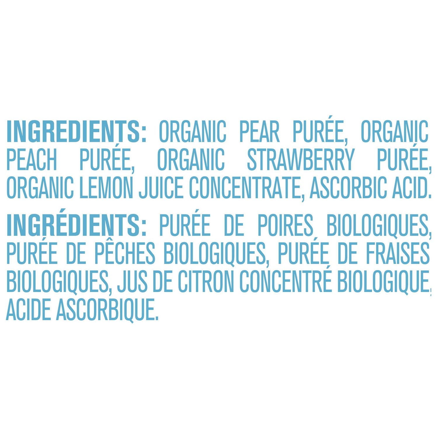 Purée GERBER® Biologique Poire Pêche Fraise, aliment pour bébé