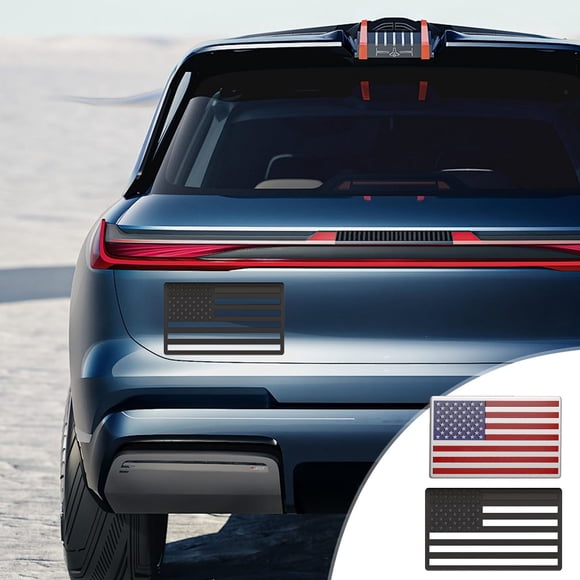 Kadlawus 2Pcs USA Flag Car Sticker, Patriotic American Flag Decal for Vehicles, Durable Vinyl Car Window Sticker, Weather Resistant Bumper Sticker, Easy Apply Adhesive Sticker for Cars Laptops, USA