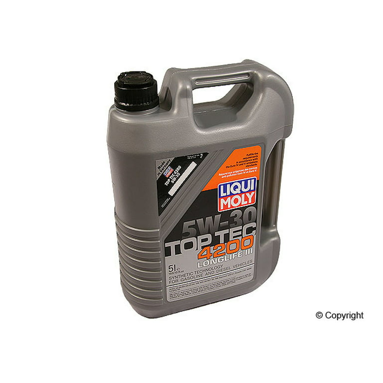 Adskille systematisk Tage med Liqui Moly Top Tec 4200 5W-30 Motor Oil, 5L - Walmart.com