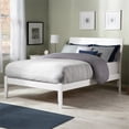 thumbnail image 1 of Portland Full Solid Wood Platform Bed in White, 1 of 6
