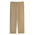 thumbnail image 3 of RYDCOT Mens Pants Casual Summer Breathable Sports Loose Beach Pants with Side Buckle Lightweight Vacation Trousers Khaki, 3 of 5