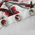thumbnail image 5 of Feelyou Ancient Tokyo Geisha Black Out Curtains, Red Cherry Blossoms Curtains Pack of 2 (42x63 Each), Japanese Anime Style Bedroom Curtains, Blackout Curtains Room Decor, 5 of 7