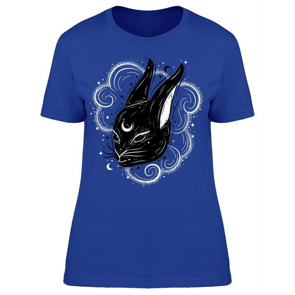 Boho Black Magic Rabbit T-Shirt Women -Image by Shutterstock, Female Small