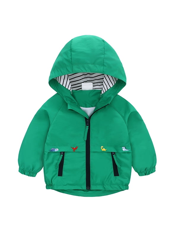 famuka Toddlers Windbreaker Jacket Little Boy Hooded Coat Casual ...