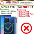 thumbnail image 2 of CoverON Samsung Galaxy S10 Lite / Galaxy A91 Case Heavy Duty Full Body Slim Fit Shockproof Clear Phone Cover - EOS Series, 2 of 8