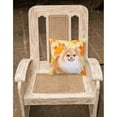 thumbnail image 2 of Carolines Treasures BB9977PW1818 Pomeranian 2 Fall Fabric Decorative Pillow  18H x18W multicolor, 2 of 2