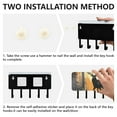 thumbnail image 3 of Elk Forest Sun Mail Holder Organizer Wall Mount with Shelf Key Holder Key Rack with 5 Key Hooks for Wall Decorative, 3 of 6