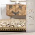 thumbnail image 2 of nuLOOM Meara Geometric Striped Seagrass Area Rug, 2' 6" x 8', Runner, Meara Beige, 2 of 9