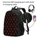 thumbnail image 2 of Fotbe Red Snake Mochila con Estampado y Puerto USB para Hombre y Mujer, Mochila Antirrobo, Mochila de Viaje, Mochila Escolar, Mochila Universitaria, 2 of 7