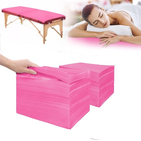 Sábanas desechables para mesa de masaje SZHZTEL, 200 unidades, color rosa