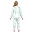 thumbnail image 3 of Fluffy Pajamas Set Fuzzy Winter Warm Pj Sets Pullover Tops and Long Pants Mint Green Rabbits Medium, 3 of 8
