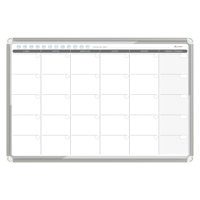 Pizarrón planeador Alfra Master Board 60x90
