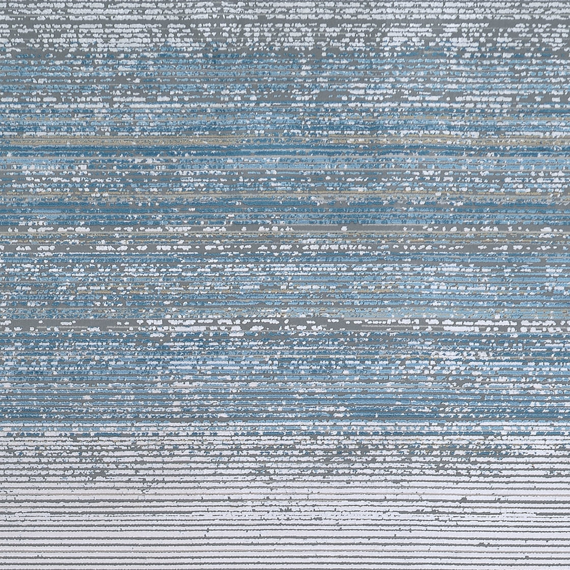 Couristan Siena Ombre 6'6" x 9'6" Blue-Gold-Ivory Area Rug