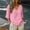 Pink, variant on Linen T Shirts For Women Womens 3/4 Sleeve Tops Womens Gauze Tops Cotton Linen Shirts For Women Gauze Shirts Camisole 2026 Outdoor Clothing Women Flowy Plain Gauzy Tees Cardigan Shirt