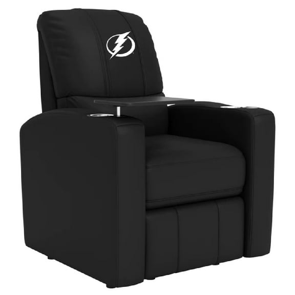 DreamSeat Stealth Power Plus Recliner with Tampa Bay Lightning Logo in Black