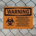 thumbnail image 4 of Biohazard Level II This Laboratory With Symbol OSHA WARNING Aluminum Sign 14 Inch x 10 Inch - 5 Pack, 4 of 8