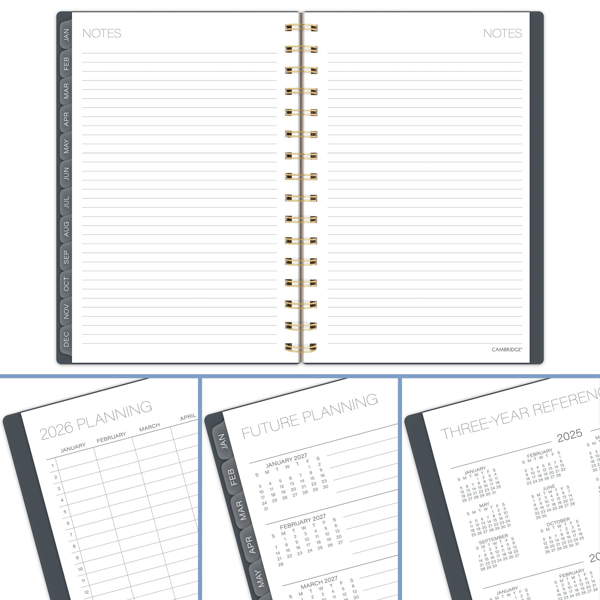 Cambridge Hera 2026 Weekly Monthly Planner Small 5 12 x 8 12 - Planners