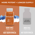 thumbnail image 3 of Tributyrin 500mg – 120 Vegetarian Capsules, Butyric Acid for Butyrate Production, 3 of 7