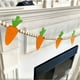 thumbnail image 1 of Adornos de Pascua, regalos de Pascua, zanahorias no tejidas, cuentas de madera, banderas colgantes, flores colgantes, decoración para repisa de chimenea, rábanos de Pascua de fieltro, cuerda colgante., 1 of 6