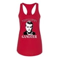 thumbnail image 2 of Wild Bobby, Rest In Peace Ray Liotta Movie Quote Always Wanted to be a Gangster Famous People Ladies Racerback Tank Top, Red, Medium, 2 of 5