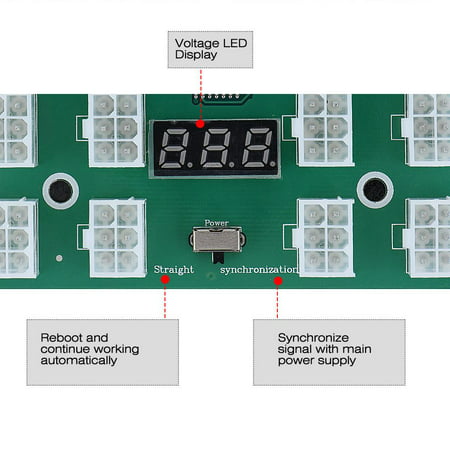 OTVIAP 6PIN 1600W Breakout Board w/ Power Sync Key Voltage...