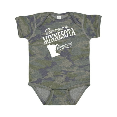 

Inktastic Someone in Minnesota Loves Me Gift Baby Boy or Baby Girl Bodysuit