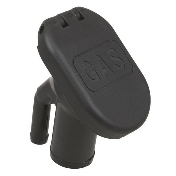 1318DPGBLK Black Angled Marine Vented Fuel Fill