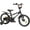 Black, variant on ACEGER MARCO 16 Inch Boys BMX Bike with Training Wheels for Ages 5-8, White