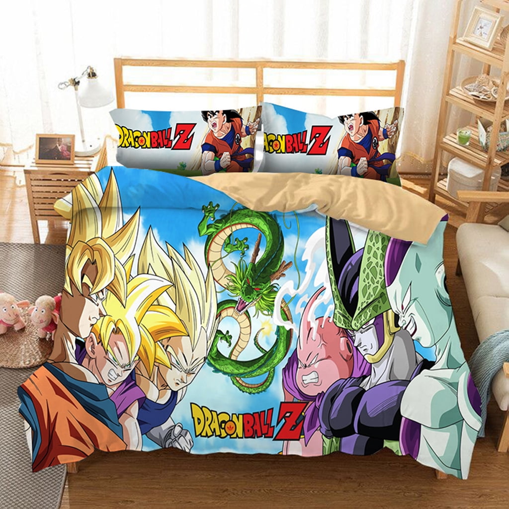 Novelty Dragon Ball Z Bedding Bed Set Twin Full Queen King Size Anime