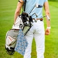 thumbnail image 5 of Easygdp Cute Chickens and Flowers Golf Towel 24x16in for Men and Women with Carabiner Clip for Easy Attachment, 5 of 8