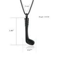 thumbnail image 2 of Stainless Steel Golf Club Pendant Urn Necklace for Cremation Ashes of Loved One Memorial Jewelry, 2 of 6