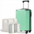 thumbnail image 2 of 20-Inch Carry-On Luggage, Hardshell Durable ABS Suitcase with Spinner Wheels, Built-in TSA Lock, 2 Packing Cubes, 2 of 8