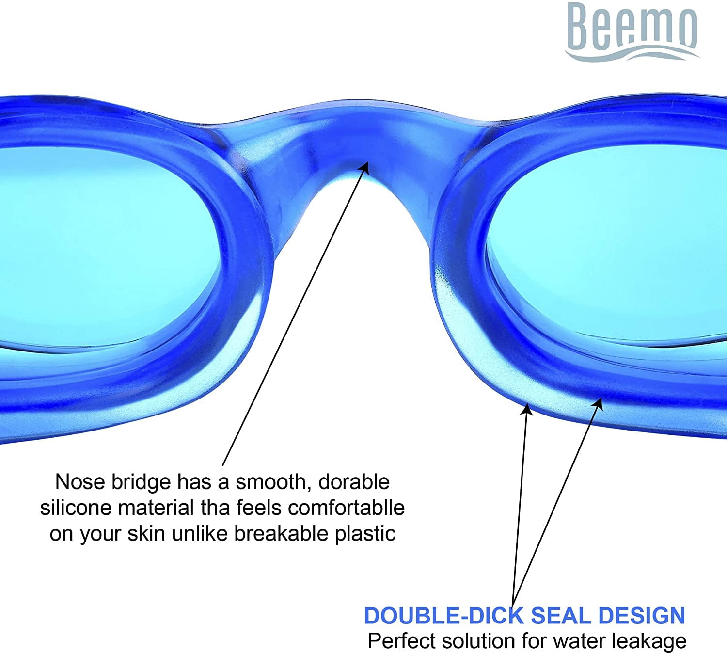 swimming goggles nose bridge stress test silicone degradation
