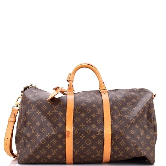 Pre-Owned Louis Vuitton Keepall Bandouliere Bag Monogram Canvas 50 By Rebag