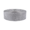 thumbnail image 2 of Electroplating Plastic  Mesh Ribbon, 3.5 Cm/1.4 Inch Width Rhinestone Ribbon, For Birthday Party Hotel Rooms Christmas Party, 2 of 8