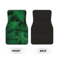 thumbnail image 2 of Balery Green Leave Fern Pattern 4-Piece Floor Mats, Heavy-Duty Rubber Liners, Anti-Slip Design, All-Season Automotive Protection, Vehicles, Cars, Trucks, and SUVs, 2 of 5