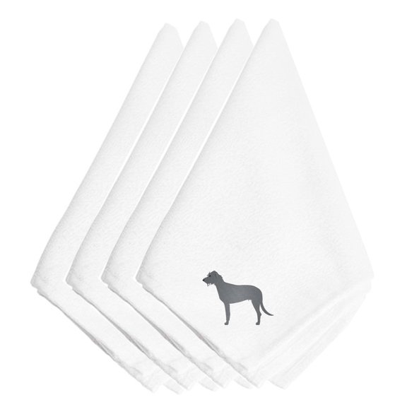 Irish Wolfhound Embroidered Napkins Set of 4