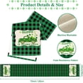 thumbnail image 3 of St Patricks Day Table Runner Spring Holiday Kitchen Dining Table Runners St Patricks Day Decorations Green Shamrock Lucky Irish Decor Table Cloth 12 x 72inch, 3 of 6