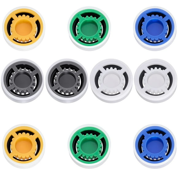 PAGOW 10 piezas limitador reductor de flujo de ducha gpm 1,5 1,8 2,0 2,5 3,0 juego de adaptadores de ahorro de agua para ducha de mano baño inodoro (0,56 x 0,54 x 0,21 pulgadas)