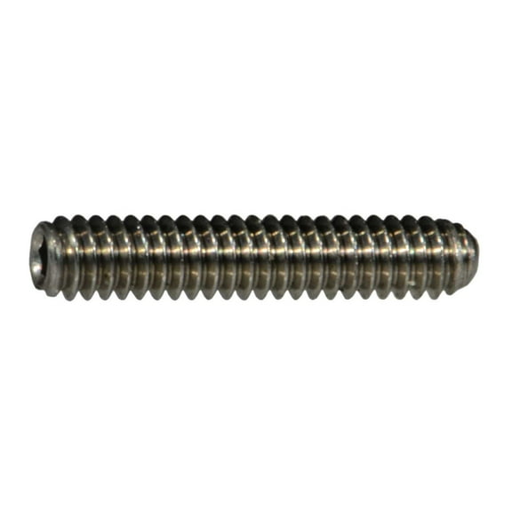 #0-80 x 5/16" 18-8 Stainless Hex Socket Headless Set Screws (8 pcs.)
