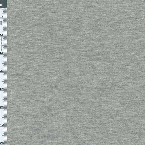 Light Grey Heather 1 x 1 Baby Rib Knit, Fabric By the Yard Walmart