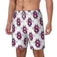 thumbnail image 2 of Uemuo Cute Number 8 Pattern Mens Swim Trunks Quick Dry Board Shorts with Mesh Lining, Stretch Beach Shorts Quick Dry No-Chafing Board Shorts-Large, 2 of 9