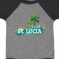 thumbnail image 4 of Inktastic St Lucia Vacation Cruise Trip Boys or Girls Baby Bodysuit, 4 of 5