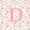 Colorful D, variant on Catabedysis Floral Initial Y 7-Piece Twin Bedding,Kawaii Floral ABC Themed Bedding Comforter Set,Pink Reversible For Girls