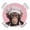 Pink, variant on Chef Chimpanzee Round Table Cover, Animal Pink Background Waterproof Fitted Tablecloths for 45"-54" Tables, Washable Picnic Table Cover for Camping Dining Indoor Outdoor